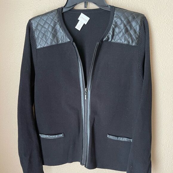 Chico’s Women’s Ponte Knit Jacket/Cardigan - Picture 1 of 7